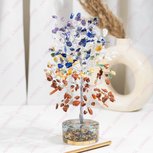 Árbol de los 7 Chakras de Orgón de Calidad Premium con 300 Chips, Cristales Hermosos Hechos a Mano para Decoración y Crecimiento Espiritual - Product Image 5