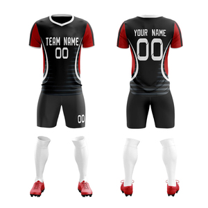 Uniformes de Football Nom Personnalisé Équipe de Football Jersey Design Modèles Ensemble Complet Uniforme de Football par Sublimation - Product Image 6