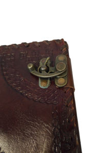 Genuine Leather Bound <b>Journal</b> Daily Stone Embossed <b>Blank</b> Pages Large Diary - Product Image 5