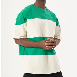 เสื้อยืดคอตตอนหนานุ่มทรงหลวม แขนสั้น คอกลม สไตล์สตรีทแวร์  ลดราคาพิเศษ สีสันตัดกัน - Product Image 4