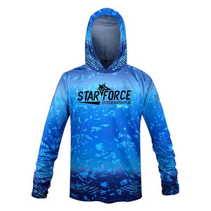 Sublimación de secado rápido Jersey de pesca Protección Uv Camisetas Hombres Upf 50 + Camisas de pesca de manga larga para adultos - Product Image 3