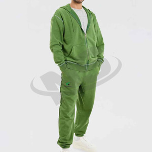 Conjuntos Deportivos para Hombre con Cierre, Venta al Por Mayor, Logotipo Personalizado, Corte Regular, Sudadera Informal, Pantalones Deportivos Cómodos y Transpirables - Product Image 2