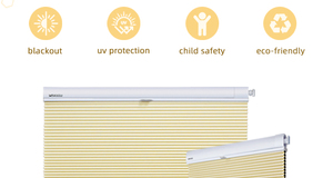 Persianas Opacas de Doble Nido de Abeja con Apertura Superior e Inferior <span class=keywords><strong>para</strong></span> Ventanas Francesas Integradas, Control Remoto, Poliéster, <span class=keywords><strong>para</strong></span> el Hogar - Product Image 3