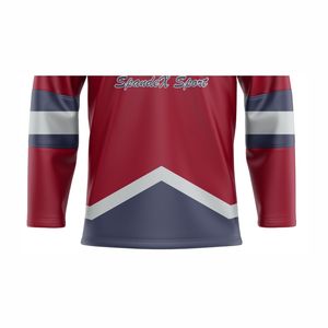 Jerseys y costuras de hockey sobre hielo con impresión por sublimación reversible personalizada de equipos - Product Image 4