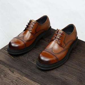 รองเท้าธุรกิจคุณภาพสูงพร้อมคุณสมบัติลดแรงกระแทกและพื้นผิวกันน้ำ รองเท้าทางการสำหรับผู้ชาย รองเท้าหนัง - Product Image 2