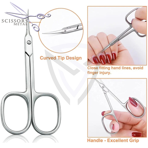 Ciseaux à ongles de qualité supérieure, lame tranchante, finition miroir incurvée, ciseaux à cuticules, dernier design, ciseaux à ongles, meilleur design 2024 - Product Image 6