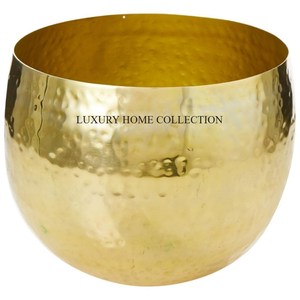 Elegant Hammered <b>Metal</b> <b>Planter</b> with a Silver Finished for Modern Home Decor Balcony <b>Gardens</b> and Outdoor Decoration - Product Image 4