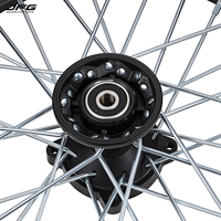 Jeu de roues avant 14 pouces et arrière 12 pouces en aluminium CNC JFG, jantes et moyeux pour la modification de la moto électrique tout-terrain Yozma IN10, accessoires