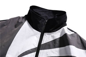 Baggy fermeture éclair sweats à capuche coupe-vent survêtement ensemble 100% coton hiver Nylon Polyester veste Shorts coupe-vent veste - Product Image 2