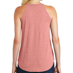 100% algodón transpirable moda Yoga camiseta sin mangas sin costuras dobladillo redondo Camiseta sin mangas - Product Image 5