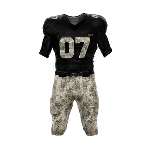 Customized Logo Printing American Football Uniforms for Men Lightweight Comfortable Sports Wear XL Size Short Sleeves Shorts Set - Product Image 1