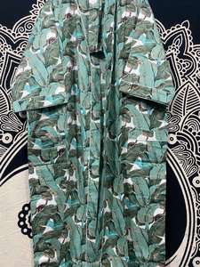 Kimono de algodón con estampado Floral hecho a mano para mujer, albornoz largo bohemio Hippie, vestido étnico, Tops, verano, Floral, otoño y primavera - Product Image 2