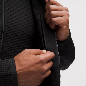 Trending Solid Canvas Transpirable Zipper Front Sin mangas Puffer Vest Hip Hop Winter Outer Wear Jacket - Product Image 5