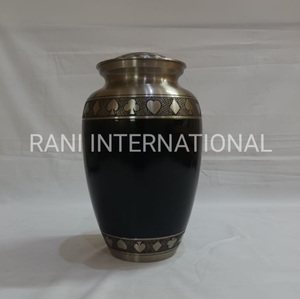 Handcrafted Brass Cremation Urn with Floral Engraving Premium Adult Ashes <b>Storage</b> Vintage Memorial Urn Trending Funeral Supply - Product Image 4