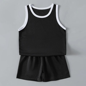 Pantalones cortos de baño para hombre, traje deportivo de ocio de secado rápido de Color de verano para niños, traje de pelota transpirable para niño, chaleco cómodo para niña - Product Image 5