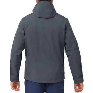 Veste Softshell Unisexe d'Hiver pour l'Extérieur, à Capuche, en Toile, Fermeture Éclair Intégrale, Imperméable, Respirante, Coupe-Vent, Écologique, Séchage Rapide - Product Image 2