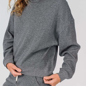 เสื้อสเวตเตอร์ถักสองชั้นสำหรับผู้หญิงสวมใส่สบายเหมาะสำหรับการนั่งพักผ่อนชุดลำลองและการเป็นชั้นๆ - Product Image 6