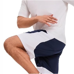 Short de sport extensible dans les quatre sens et respirant en élasthanne/nylon pour homme, séchage rapide, taille élastique, vêtements de sport, décontracté, motif uni - Product Image 6