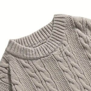 สเวตเตอร์โอเวอร์ไซส์ของผู้ชายเสื้อสเวตเตอร์โอเวอร์ไซส์ระบายอากาศน้ำหนักเบาดีไซน์ตามสั่ง - Product Image 3