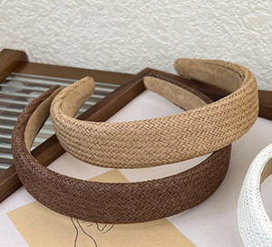 การกระจายขายส่งผ้าคาดศีรษะหวายโบฮีเมียนแฮนด์เมดการออกแบบของลูกค้า - Product Image 4