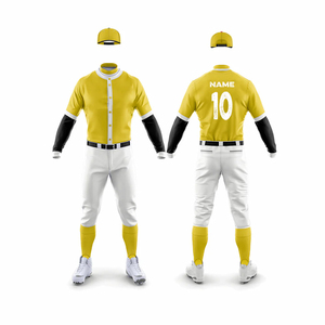 Camiseta de béisbol personalizada OEM de último diseño para hombre, Camiseta de algodón transpirable con logotipo bordado por sublimación, uniforme al por mayor - Product Image 4