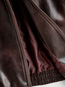 Artículo superventas 2024, chaqueta de cuero genuino para hombre, chaqueta de cuero personalizada de alta calidad para hombre, chaquetas de cuero de moda para hombre al por mayor - Product Image 5