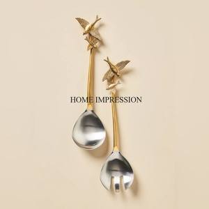 Arte creativo moderno, nuevo diseño de patrón, servidor de pastel de Metal Chapado en Color dorado y cuchillo para el hogar, Hotel, bodas, fiestas, herramientas de pastel - Product Image 3