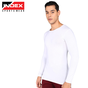 Venta al por mayor Hospital de moda bajo uniformes transpirable cuello redondo de manga larga Camisetas uniformes médicos Slim Fit enfermera Underscrubs - Product Image 6