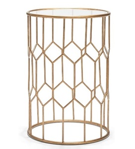 Modern wire metal tables premium quality, elegant design, suitable for home or hotel use with customized top metal storage table - Product Image 3