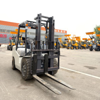 Chariot élévateur électrique robuste 3 tonnes 5 tonnes avec batterie au lithium pour usage en usine, entrepôt et manutention de marchandises