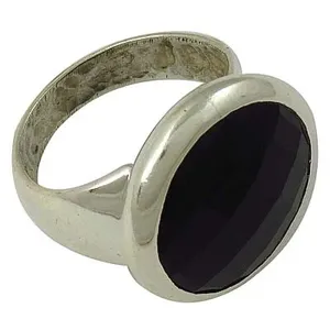 Oval Onyx Gemstone <b>Ring</b> for Women 925 Silver Elegant - Product Image 1