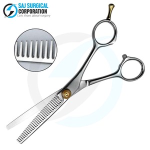 Tijeras de Adelgazamiento de Diseño Premium con Mango Innovador, Cuchillas de 32 Dientes, Acero Japonés, Certificación ISO, SAJ SURGICAL CORPORATION - Product Image 1