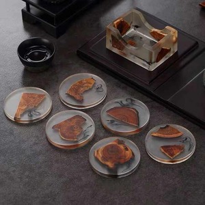 High Quality Decorative Resin and <b>Bamboo</b> Coaster Resin Coaster for World Craft Impex - Product Image 2