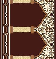 Technique tissée de tapis imprimé en nylon d'hôtel commercial pour un usage domestique Fournisseur de tapis de mosquée musulmane en Inde Avior