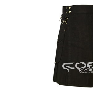 COSH KILTS Haute Qualité Meilleure Vente Noir Coton Kilts Bondage Et Fétiche Kilts Fournisseur Et Fabricant Du Pakistan - Product Image 2