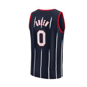 2025 nuevo bordado superior último diseño de camiseta de baloncesto transpirable personalizada - Product Image 3