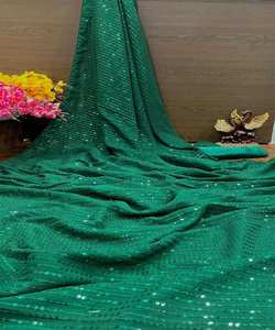 Sari en soie ethnique pour femmes, pour les mariages et les festivals - Product Image 3