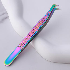 Nouvelles pinces à épiler professionnelles en acier inoxydable pour extensions de cils artificiels, précision, durabilité, poignée antidérapante, tailles 12-14 cm - Product Image 6