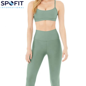 Ensemble de vêtements de sport pour femmes, soutien-gorge de sport et leggings, ensembles de vêtements de sport pour la salle de sport, entraînement, exercices de fitness, yoga, soutien-gorge confortable et extensible, leggings - Product Image 4