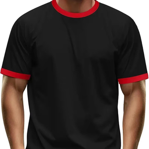 T-shirt personnalisé délavé à l'acide T-shirts surdimensionnés pour hommes T-shirt graphique d'été délavé à la pierre minérale pour hommes - Product Image 1