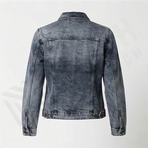 Veste en jean pour femme à prix abordable, manches longues, imperméable, écologique, coton et élasthanne, respirante, séchage rapide, automne-hiver - Product Image 2