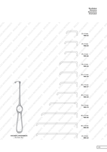 Retractor Langenbeck Kocher de 21 cm, Manual, de Acero Inoxidable, Instrumentos Quirúrgicos, Uso Maxilofacial y Ortopédico, BIOLEX INSTRUMENTS - Product Image 6