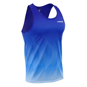 Camiseta sin mangas para correr personalizable, uniformes deportivos, ropa deportiva, conjunto de ropa deportiva transpirable sin costuras para equipos - Product Image 1