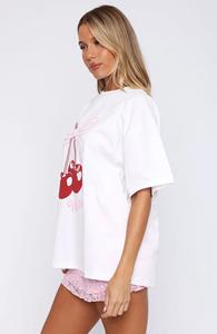 Camiseta Blanca Holgada de Verano con Estampado Ecológico para Mujer - Product Image 3