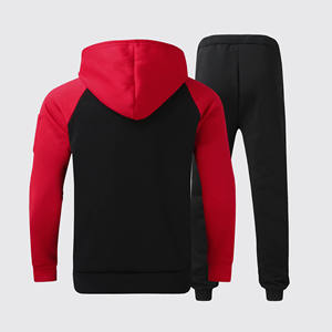 Pantalones deportivos de alta calidad de tela suave para hombre, de algodón y pantalones de chándal Sudadera con capucha, conjunto de 2 piezas, chándales para hombre, chándal para correr - Product Image 2