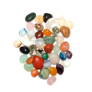 Gema de ágata caída, piedra pulida, mezcla de piedras preciosas, venta al por mayor, precio para curación - Product Image 1