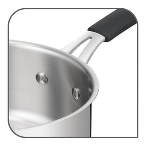 Casseruola Inox (16cm) fonda 1 manico TEMPRA Cromo lucido 012896032316 - Product Image 2