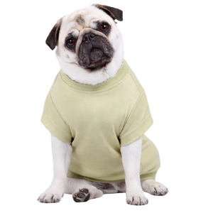 Khaki Green <b>Dog</b> <b>T</b> <b>Shirt</b> Soft Cotton Pet Tee Lightweight Comfortable Solid Color Daily Wear <b>for</b> Small Medium <b>Dogs</b> - Product Image 1