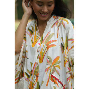 ชุดเดรสคลุมตัวลายพิมพ์ลายต้นส้ม - Product Image 2