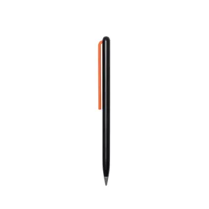 Crayon en aluminium Grafeex Nouveau design Fabriqué en Italie avec clip orange coloré et logo personnalisé Idéal pour les cadeaux promotionnels